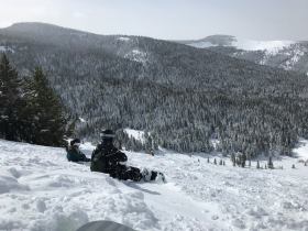 Clear skis at Vail