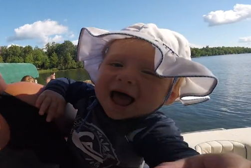 Arlo loves boat rides