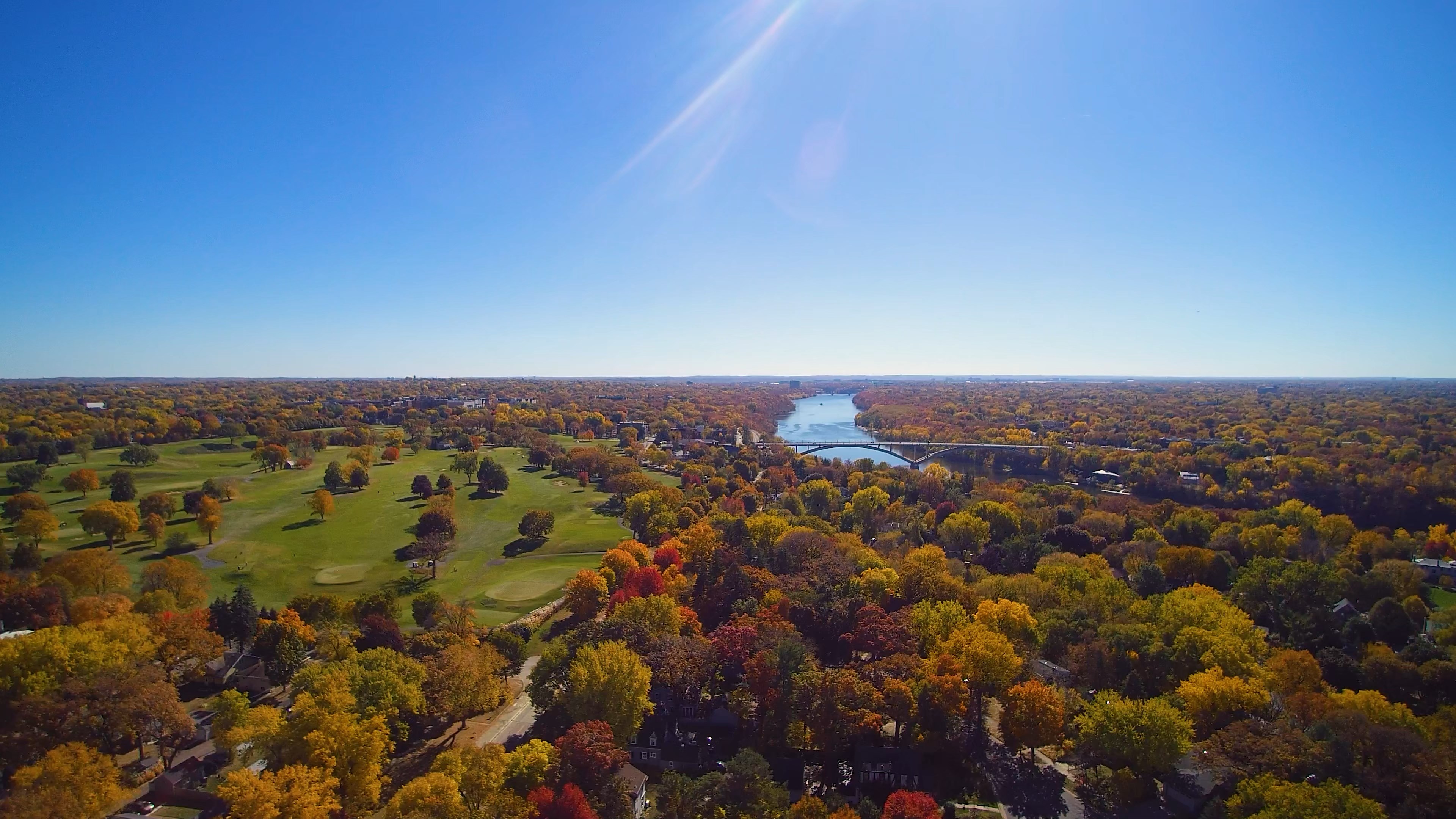 Bright fall colors in South Minneapolis